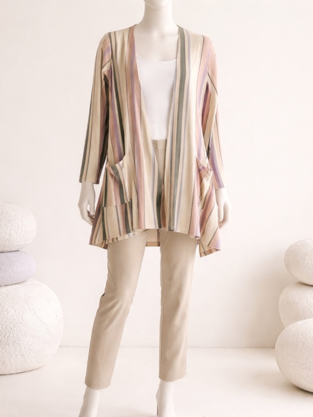 Lularoe Caroline Striped Cardigan